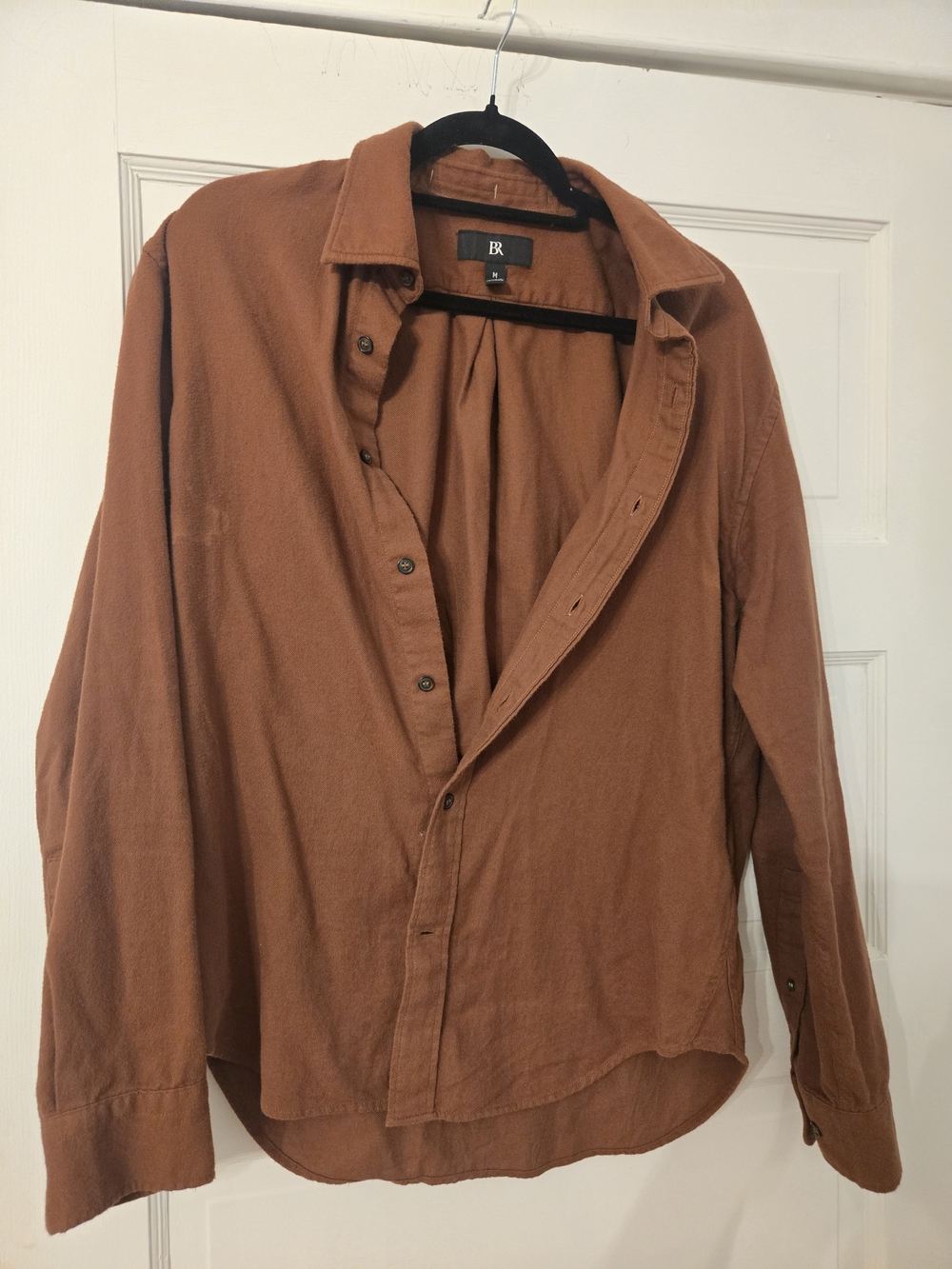 Banana Republic Men's Rust Brown Long-Sleeve Button-Down Shirt